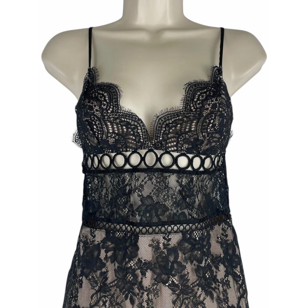 Victoria Secret Dream Angels Lace Slip Dress Lingerie Black Size XS - Picture 3 of 10